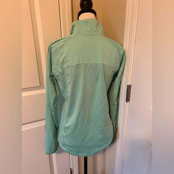 Nike shield Women's Lime Green fitted athletic Jacket - Picture 4 of 6